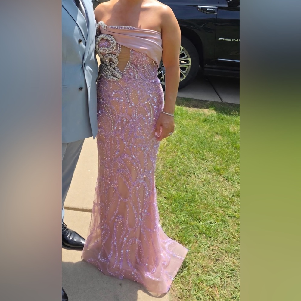 Stunning blush pink evening gown